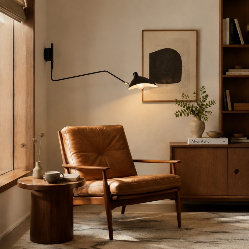 Radha Swing Arm Industrial Modern Wall Sconce