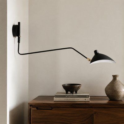 Radha Swing Arm Industrial Modern Wall Sconce