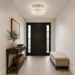 Lillian Farmhouse Ribbed Glass Drum Ceiling Light