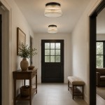 Lillian Farmhouse Ribbed Glass Drum Ceiling Light