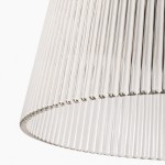 Lillian Farmhouse Ribbed Glass Drum Ceiling Light