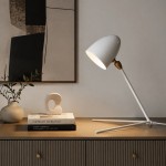 Vanessa Mid-Century Modern Metal Tripod Table Lamp