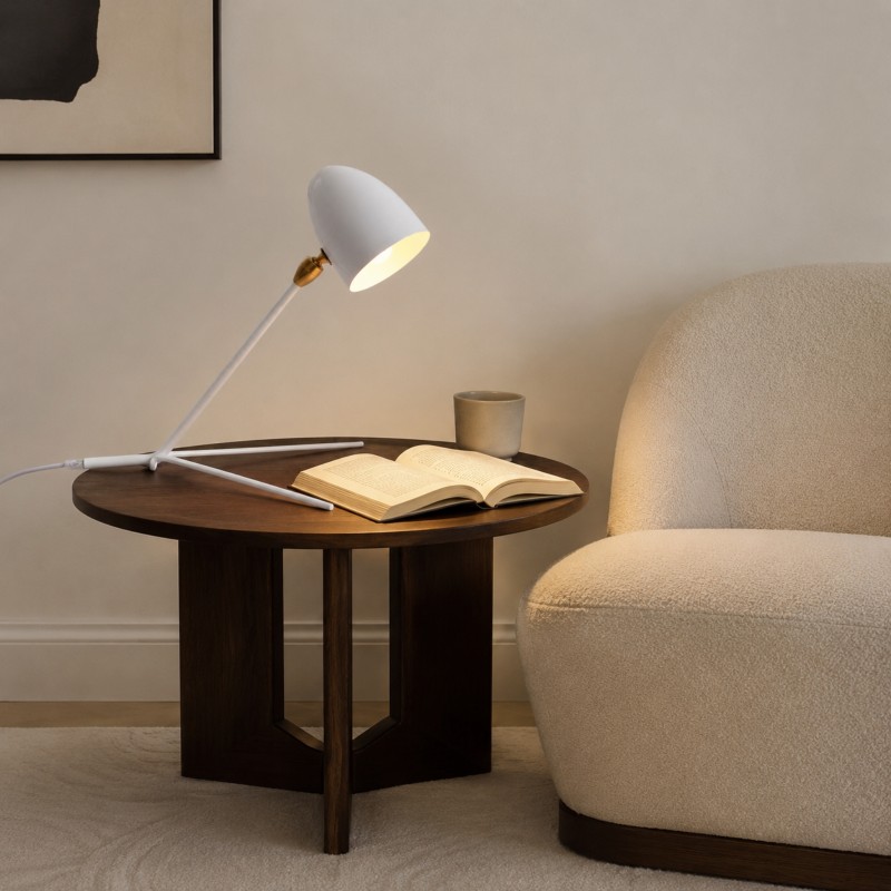 Vanessa Mid-Century Modern Metal Tripod Table Lamp