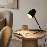 Vanessa Mid-Century Modern Metal Tripod Table Lamp