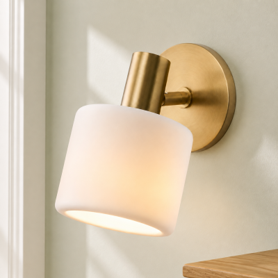 Aura Modern Porcelain Sconce