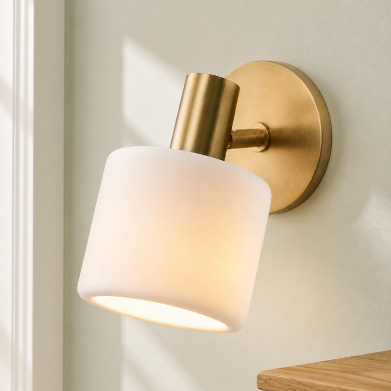 Aura Modern Porcelain Sconce