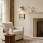 Verai Modern Industrial White Metal Dome Wall Sconce