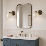 Verai Modern Industrial White Metal Dome Wall Sconce