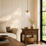 Caleb Modern Ribbed Glass Pendant Light