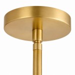 Caleb Modern Ribbed Glass Pendant Light