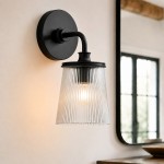 Margot Modern Ribbed Glass Multi-Light Vanity Wall Sconce