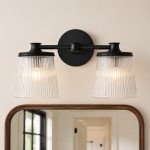 Margot Modern Ribbed Glass Multi-Light Vanity Wall Sconce