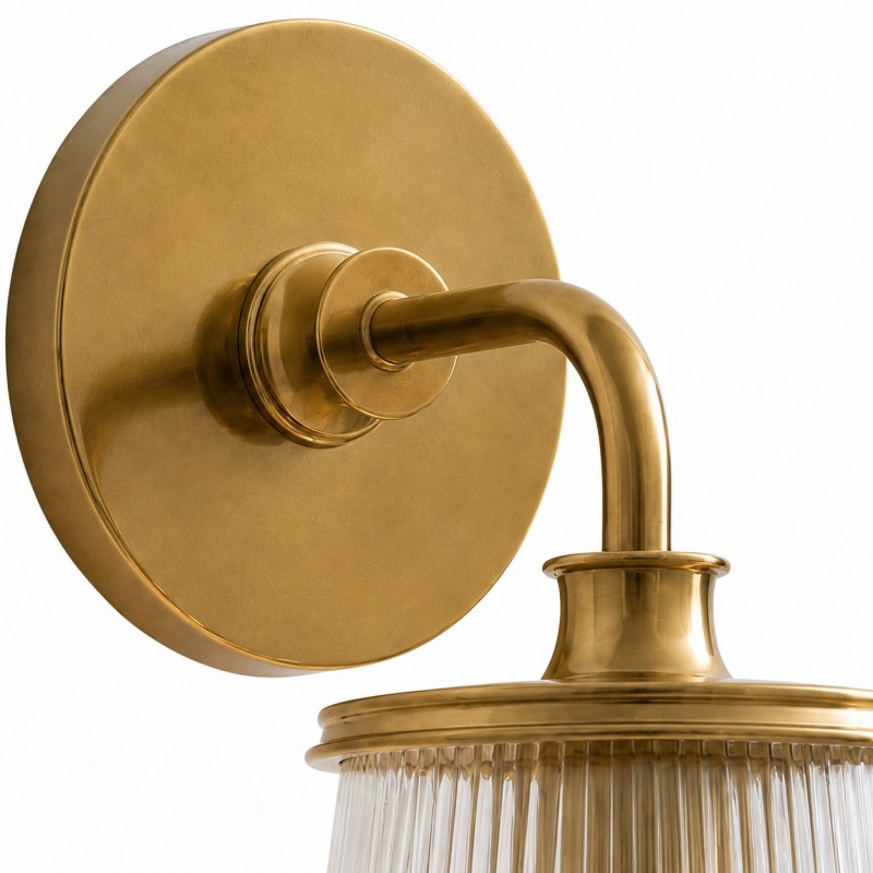 Margot Modern Ribbed Glass Multi-Light Vanity Wall Sconce