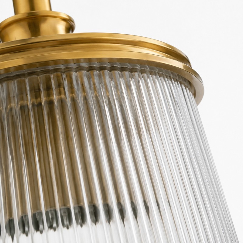 Margot Modern Ribbed Glass Multi-Light Vanity Wall Sconce