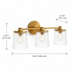 Margot Modern Ribbed Glass Multi-Light Vanity Wall Sconce