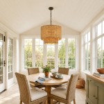 Harland Beachy Natural Rattan Double Drum Pendant Light