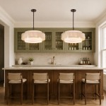 Tim Scandinavian Tiered Fabric Drum Chandelier