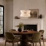 Emily Modern 4 Light Rope Shade Drum Chandelier