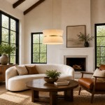 Emily Modern 4 Light Rope Shade Drum Chandelier