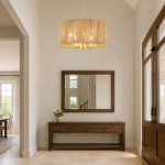 Haynes Rustic Rattan Dimmable Drum Pendant Light