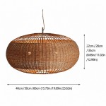 Barbara Coastal Rattan Pendant Light Kitchen Island