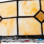 Eiridian Vintage Tiffany Stained Glass Flush Mount Ceiling Light