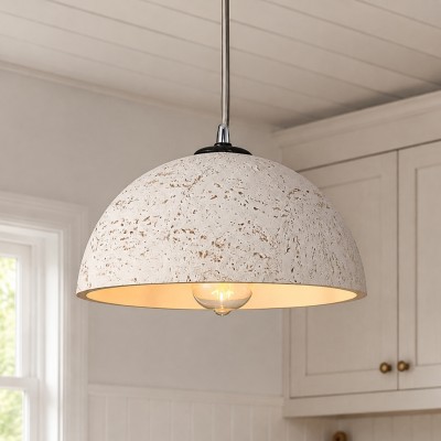 Luran Wabi Sabi Dome Stone Pendant Light