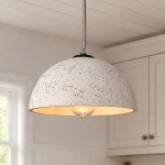 Harlow Linen Blend 5 Light Metal Double Tier Drum Pendant Light