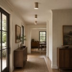 Hyrion Mini Wood And Stone Cylinder Travertine Ceiling Light