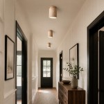 Hyrion Mini Wood And Stone Cylinder Travertine Ceiling Light