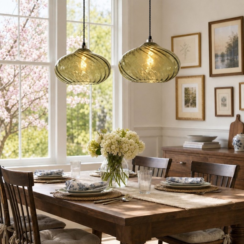 Lunaris Modern Globe Glass Pendant Light