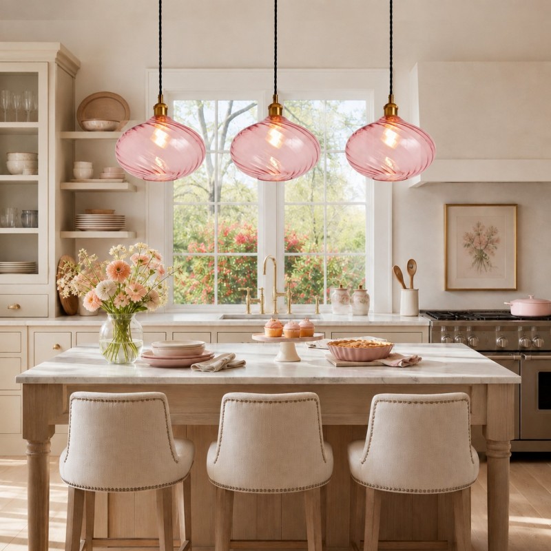 Lunaris Modern Globe Glass Pendant Light