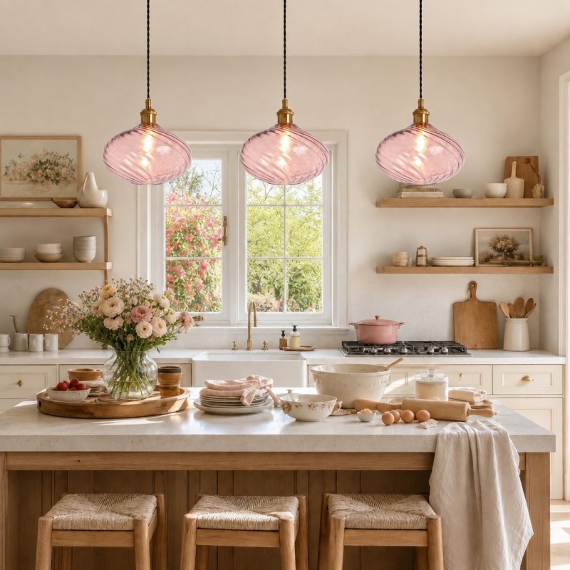 Lunaris Modern Globe Glass Pendant Light