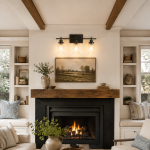Lynor Classic Farmhouse Clear Glass Triple Sconce