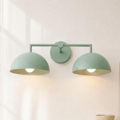 Burton Modern Nordic Morandi 2-Light Metal Wall Light