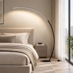 Harte Ultra Bright Dimmable Arc LED Floor Lamp
