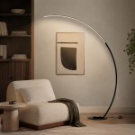 Harte Ultra Bright Dimmable Arc LED Floor Lamp