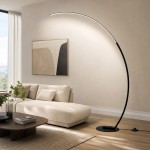 Harte Ultra Bright Dimmable Arc LED Floor Lamp
