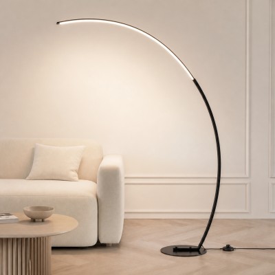 Harte Ultra Bright Dimmable Arc LED Floor Lamp