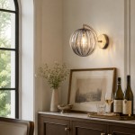 Soluna Modern Ball Glass Wall Sconce