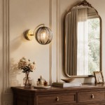 Soluna Modern Ball Glass Wall Sconce