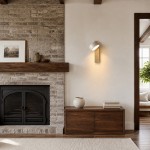 Bennett Wabi-Sabi Round Travertine Wall Light