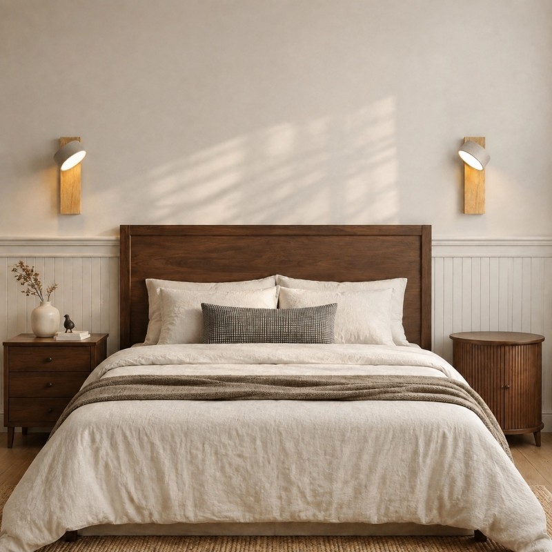 Bennett Wabi-Sabi Round Travertine Wall Light