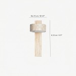 Bennett Wabi-Sabi Round Travertine Wall Light
