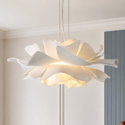 Lyronis White Flower Acrylic Pendant Light