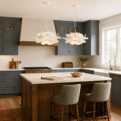 Lyronis White Flower Acrylic Pendant Light