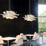 Lyronis White Flower Acrylic Pendant Light