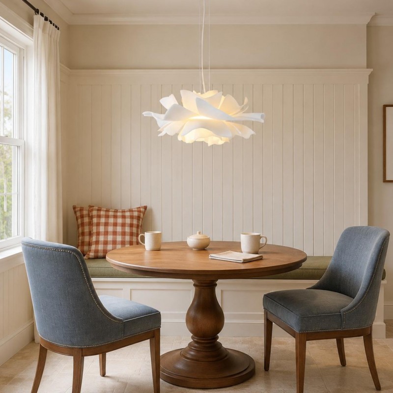Lyronis White Flower Acrylic Pendant Light