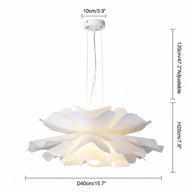 Lyronis White Flower Acrylic Pendant Light