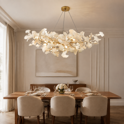 Vesper Luxurious Ginkgo Leaf Chandelier